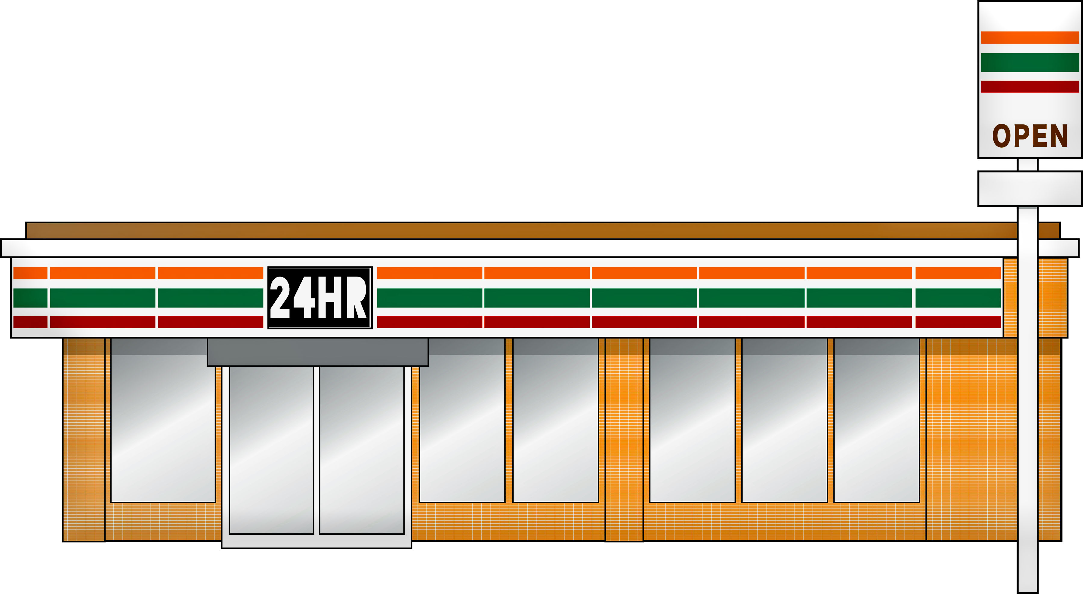 Cartoon image of convenience store
